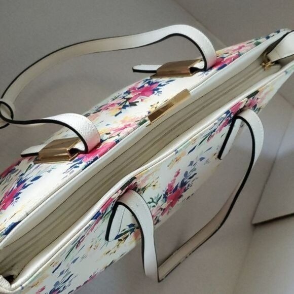 Aldo Floral Shoulder Bag Handbag Purse Satchel Vegan Leather WOMEN'S WOMAN'S - Picture 8 of 16